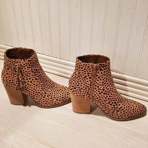 Leopard Print Ankle Boots